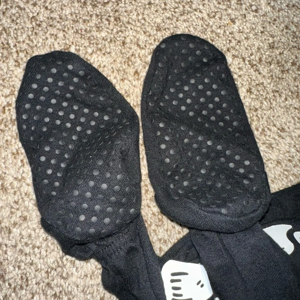 Old Navy Black Skeleton Kids Footie